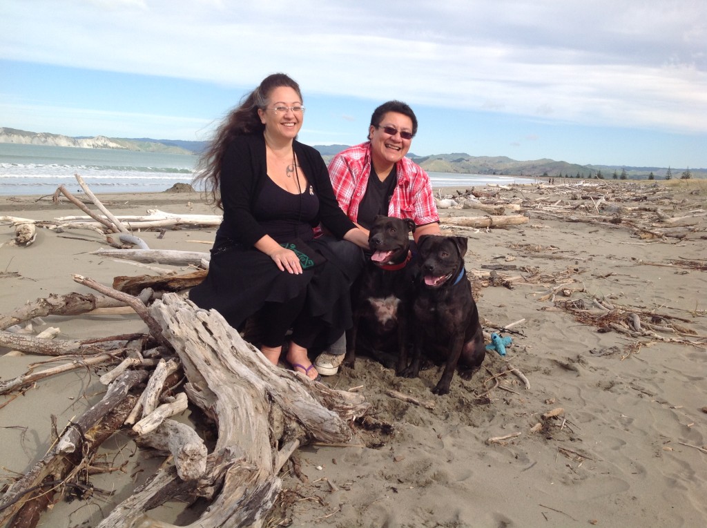Elizabeth Kerekere (left) with her partner Alofa Aiono